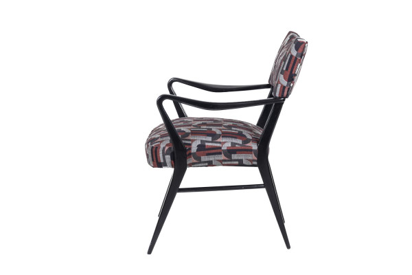 Coppia di poltrone in legno laccato nero, anni '70 - LS38871101