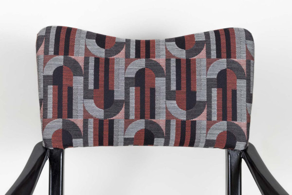 Coppia di poltrone in legno laccato nero, anni '70 - LS38871101