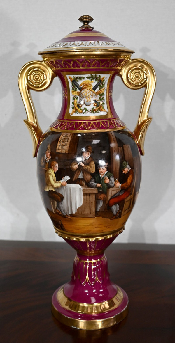 Pair of Paris Porcelain Vases - Early 20th Century