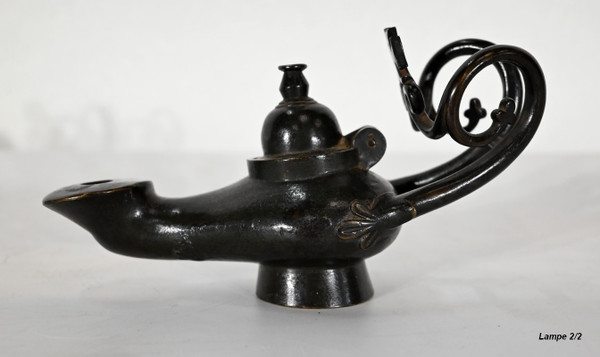 Paire de Lampes à huile en Bronze – 1900