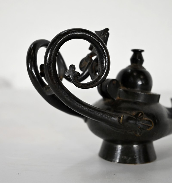 Paire de Lampes à huile en Bronze – 1900
