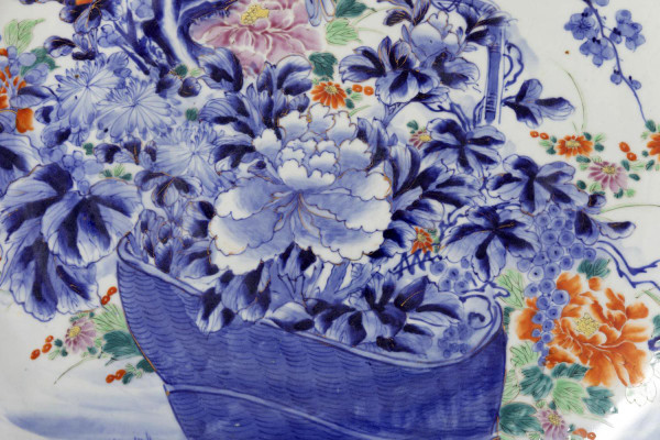 Große Blumenschale aus japanischem Porzellan, 19. Jahrhundert - LS2049531