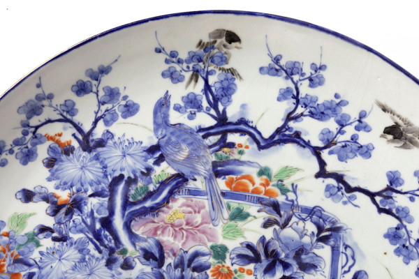 Große Blumenschale aus japanischem Porzellan, 19. Jahrhundert - LS2049531