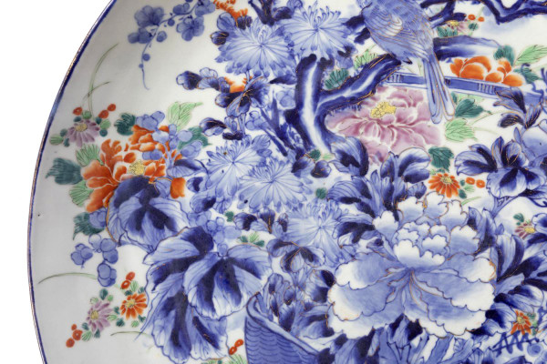 Große Blumenschale aus japanischem Porzellan, 19. Jahrhundert - LS2049531