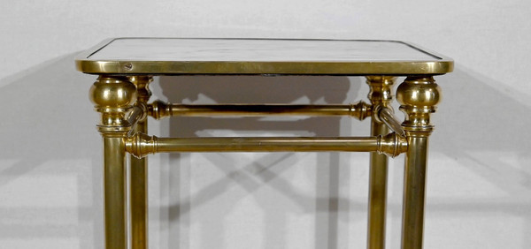 Desserte en Marbre et Laiton, Art Déco – 1920