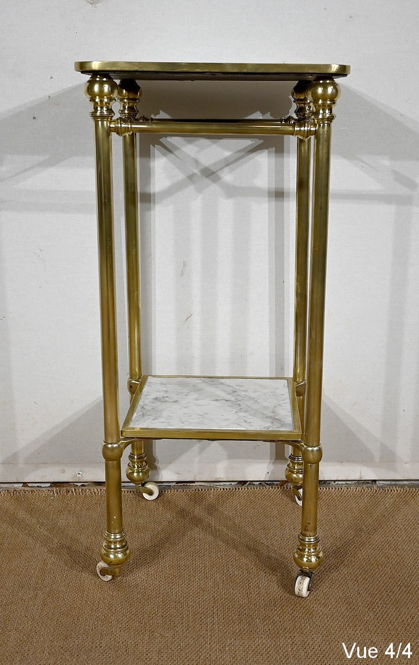 Desserte en Marbre et Laiton, Art Déco – 1920