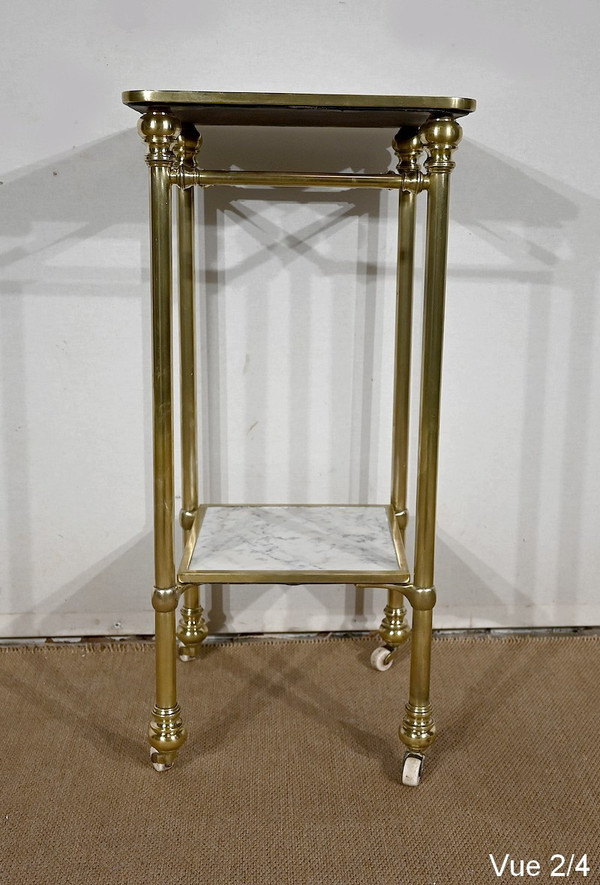 Desserte en Marbre et Laiton, Art Déco – 1920