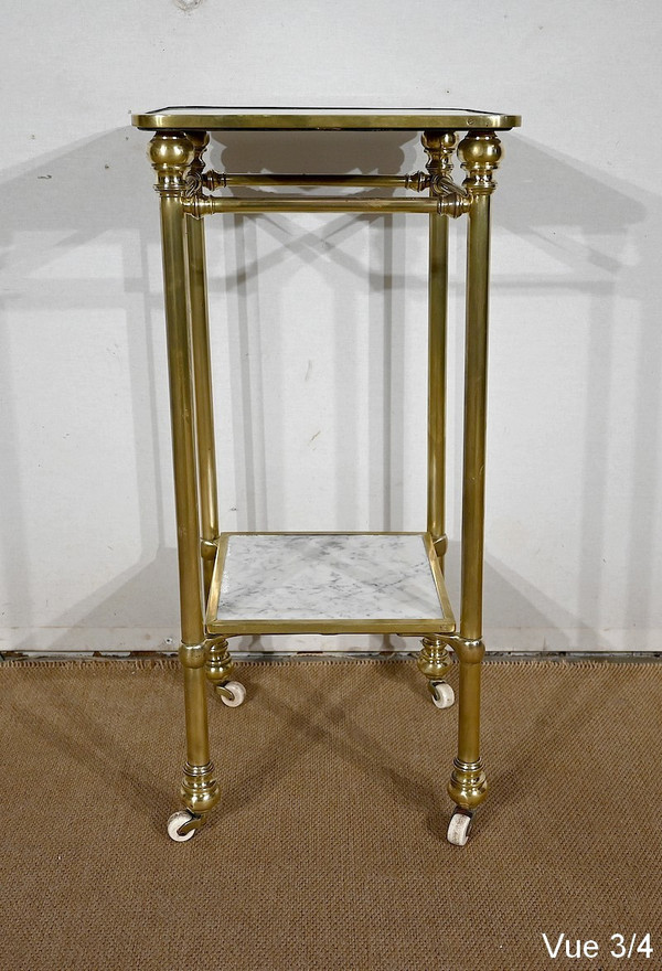 Desserte en Marbre et Laiton, Art Déco – 1920