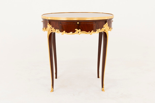 Table Bouillotte De Style Louis XV En Bois De Violette, Fin XIXe Siècle - LS39561901