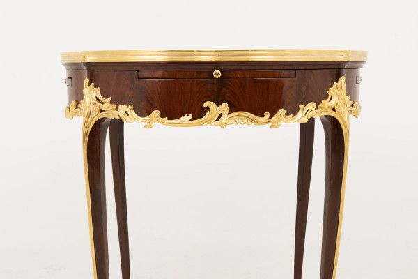 Table Bouillotte De Style Louis XV En Bois De Violette, Fin XIXe Siècle - LS39561901