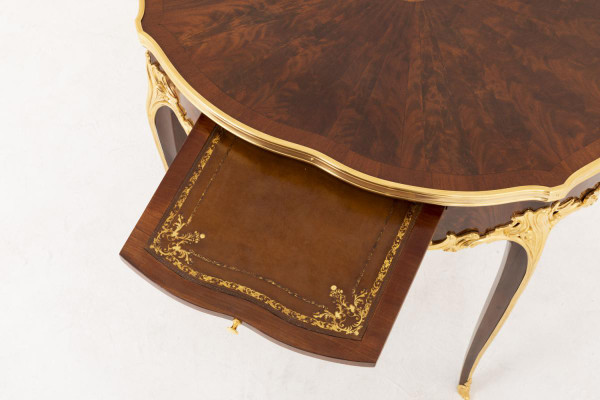 Table Bouillotte De Style Louis XV En Bois De Violette, Fin XIXe Siècle - LS39561901