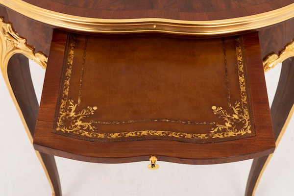 Table Bouillotte De Style Louis XV En Bois De Violette, Fin XIXe Siècle - LS39561901