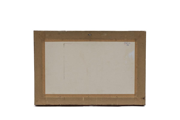 Acquerello, "Scena di ballo in costume", cornice in legno dorato, 1850 circa - LS3786221