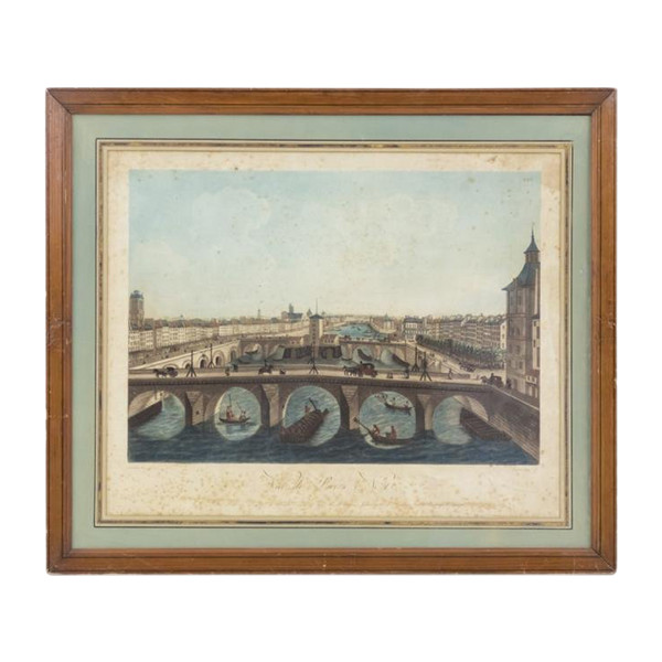 Courvoisier Et Coqueret, Vue De Paris N°12, Color Print, Early 19th Century - LS1232221