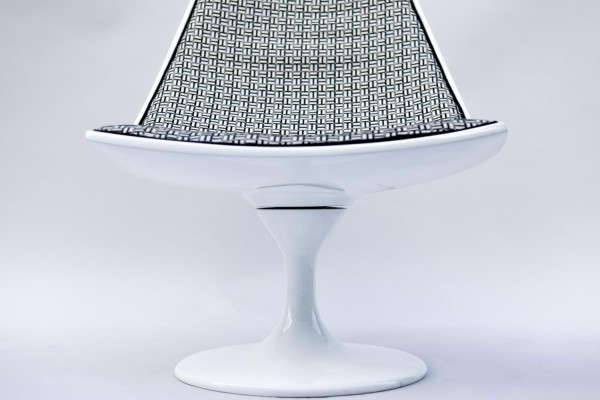 Paire De Fauteuils Pivotant En Fibre De Verre Laqué Blanc, Années 1970 - LS37151331