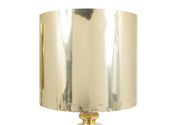 Coppia di lampade a sfera in ceramica con lustro argentato e dorato, circa 1960 - LS3297/3731/251