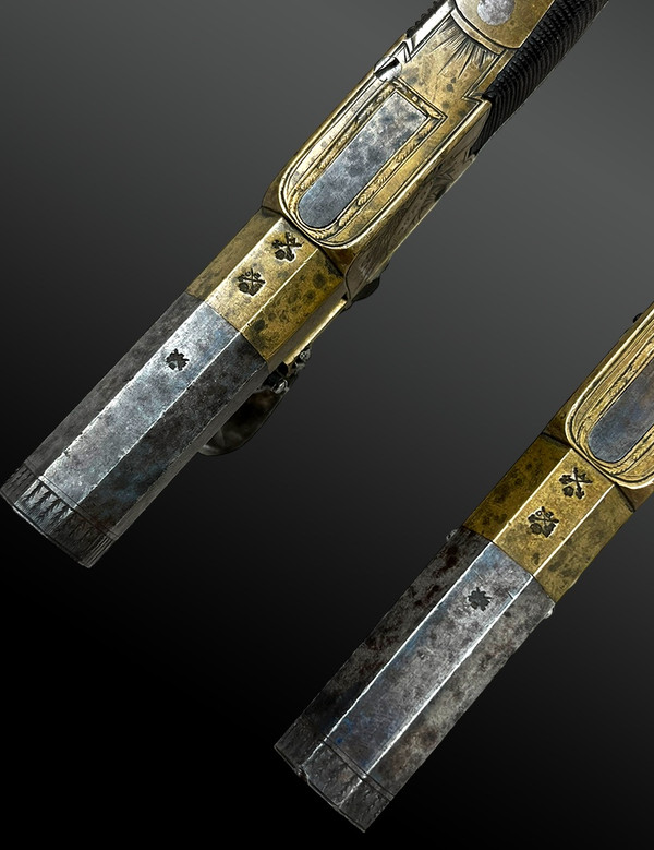 PAIR of flintlock pistol - London, United Kingdom - 18th century