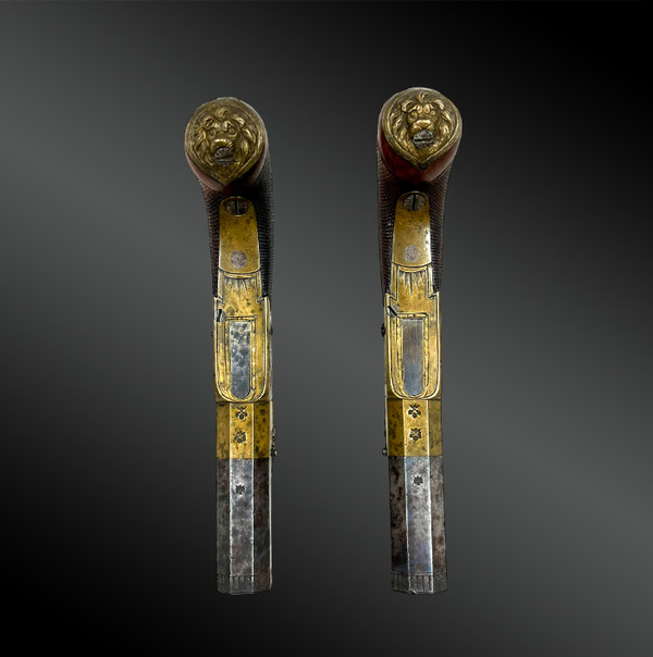 PAIR of flintlock pistol - London, United Kingdom - 18th century
