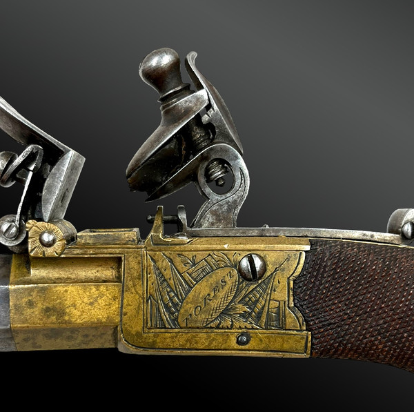 PAIR of flintlock pistol - London, United Kingdom - 18th century