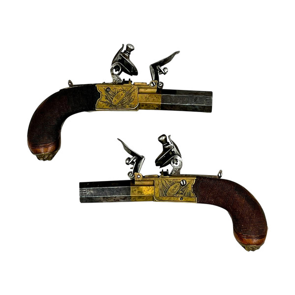 PAIR of flintlock pistol - London, United Kingdom - 18th century