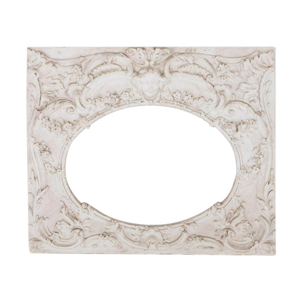 Panneau En Stuc Façon Panneau De Boiserie De Style Louis XV, Vers 1970 - LS3916161