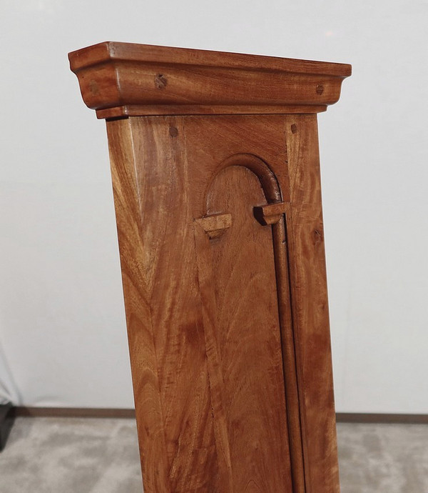 Suite of 4 Chairs in Solid Mahogany, Cathedral taste - XXth