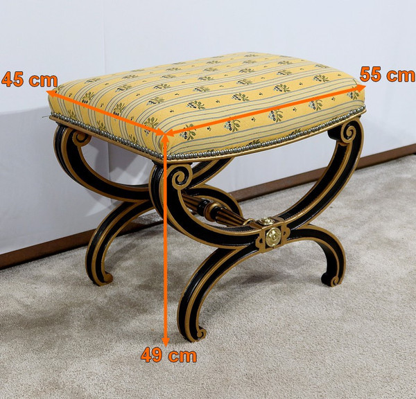 Curule stool, Napoleon III period – Mid-19th century