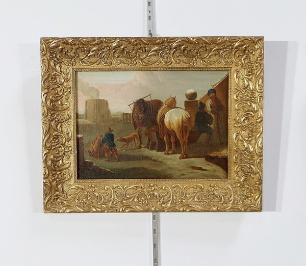 Paire de Tableaux « Scènes Espagnoles » – Milieu XIXe