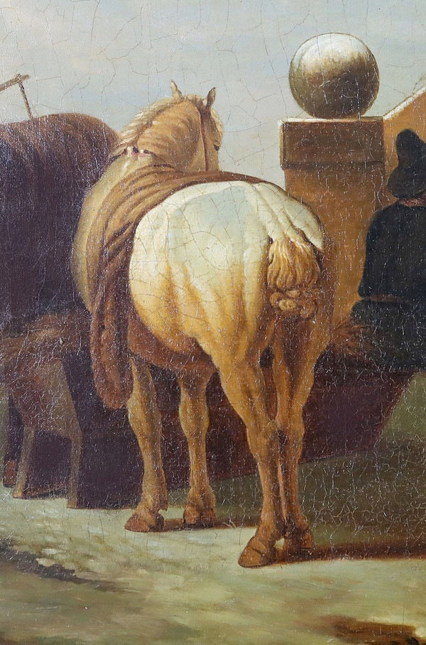 Paire de Tableaux « Scènes Espagnoles » – Milieu XIXe