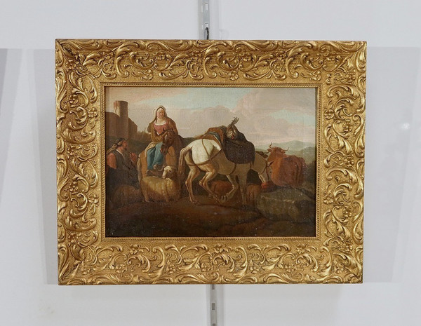 Paire de Tableaux « Scènes Espagnoles » – Milieu XIXe