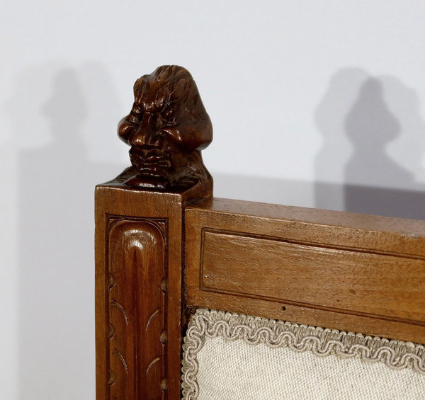 Rare Banquette en Noyer Massif, style Renaissance – Fin XIXe