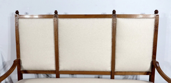 Rare Banquette en Noyer Massif, style Renaissance – Fin XIXe