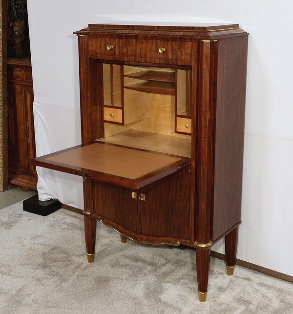 Secretaire in Precious Wood, signed J. Leleu, Art Deco – 1940