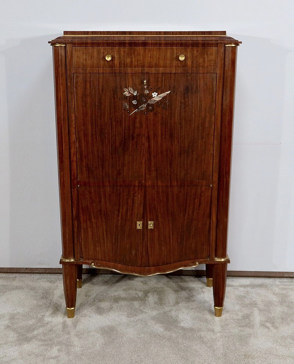 Secretaire in Precious Wood, signed J. Leleu, Art Deco – 1940