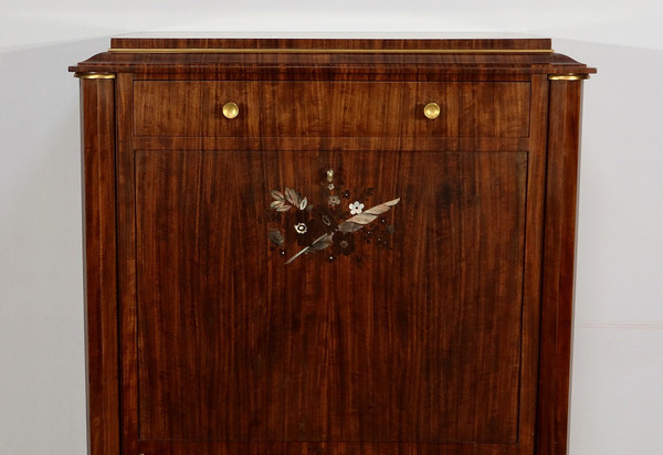 Secretaire in Precious Wood, signed J. Leleu, Art Deco – 1940
