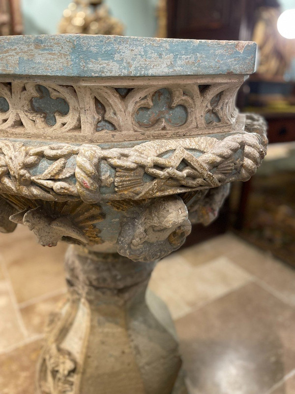 Baptismal Fonts with Rich Decors - 16th century