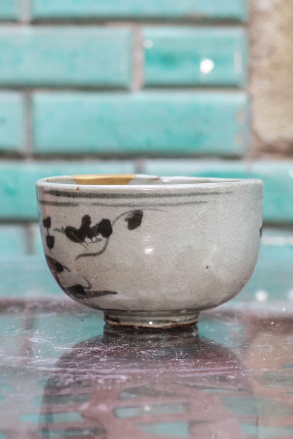 Bol De Cérémonie Du Thé - Japon - Chawan - XVIIe - Kintsugi (réparation à l'Or)