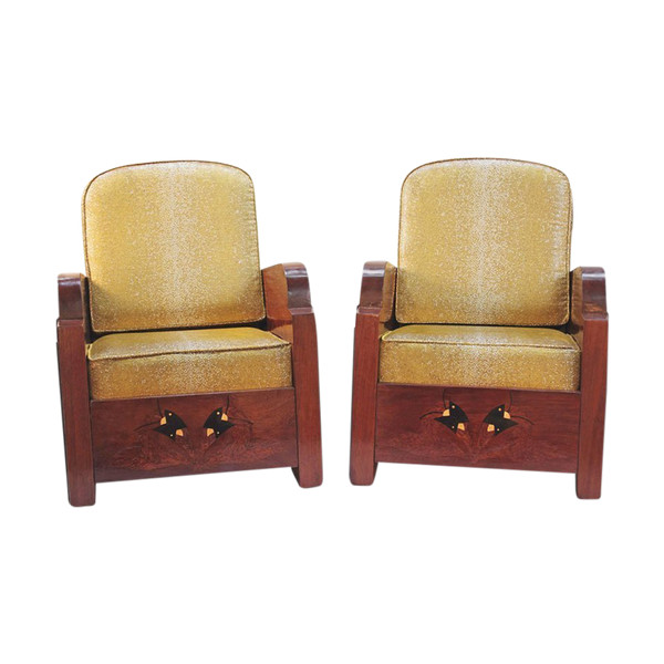 Pair Of Art Deco Armchairs, Circa 1930 - OP3201451