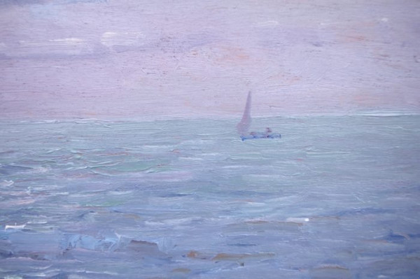 Federico Morello, « Pescatori », Huile sur panneau, XXe siècle - LS2781701