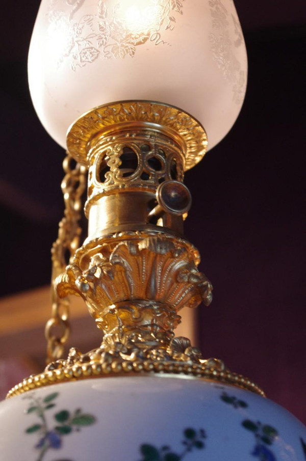 Canton Porcelain Pendant, Gilt Bronze Mount, Circa 1880 - LS2414931