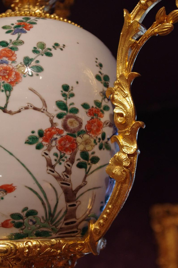 Canton Porcelain Pendant, Gilt Bronze Mount, Circa 1880 - LS2414931