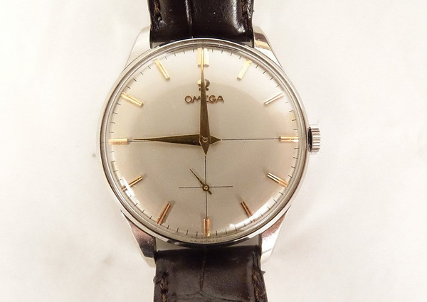 Vintage Omega Uhr Modell 30t2 Jumbo 37mm Stahl Schweizer Lederarmband Zwanzigster