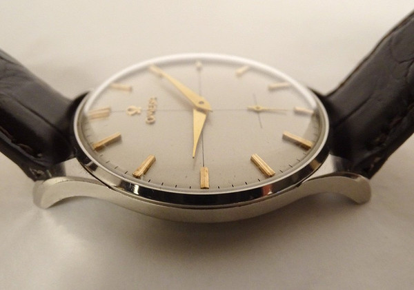 Vintage Omega Uhr Modell 30t2 Jumbo 37mm Stahl Schweizer Lederarmband Zwanzigster