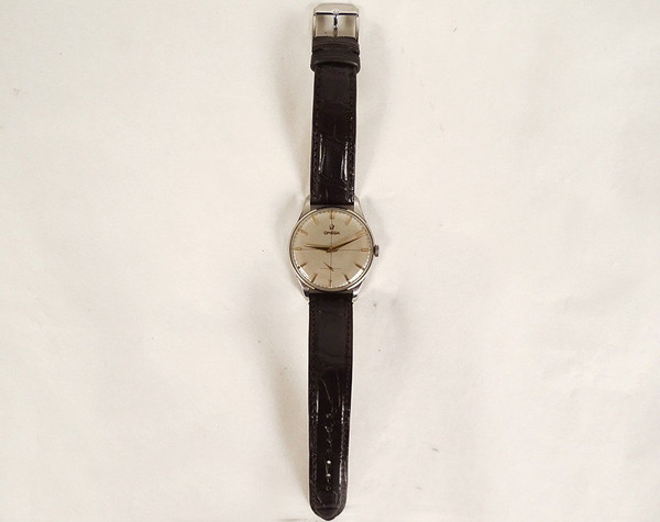 Vintage Omega Uhr Modell 30t2 Jumbo 37mm Stahl Schweizer Lederarmband Zwanzigster