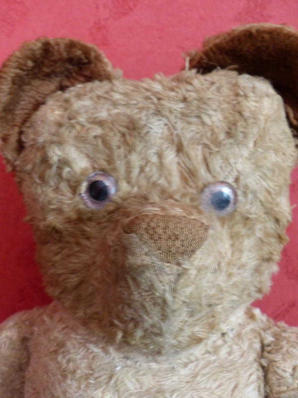 Jouet ours en mohair 1950 ou 1960 haut 55 cm