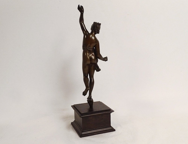 Scultura Statuetta in bronzo Dea Afrodite Nuda Venere Naiade XVIII secolo