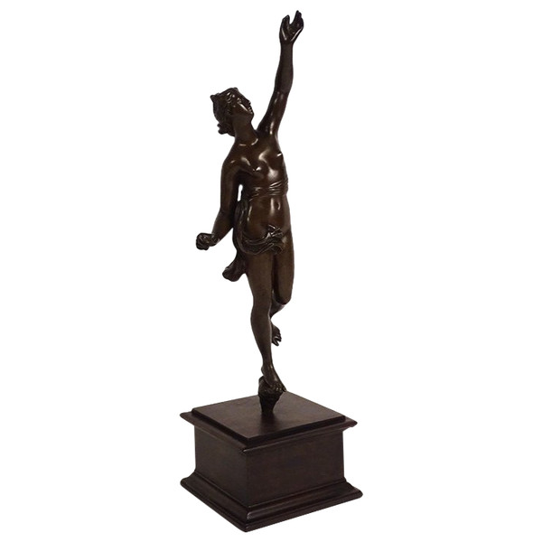 Scultura Statuetta in bronzo Dea Afrodite Nuda Venere Naiade XVIII secolo