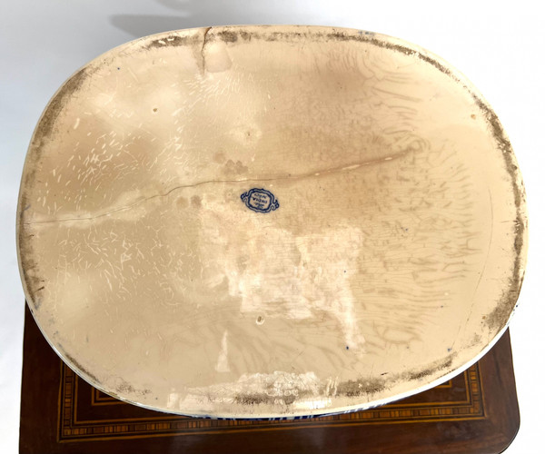 Grand Bassin / Planter / Centerpiece in earthenware from Minton XIXth