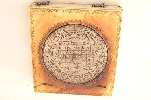 Cadran Solaire Universel Diptyque Lunaire Jacques Sénécal XVIIè