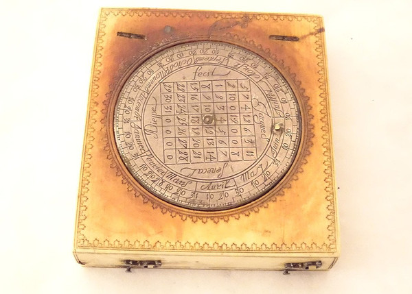 Cadran Solaire Universel Diptyque Lunaire Jacques Sénécal XVIIè
